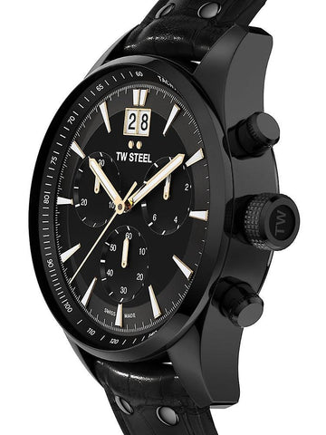 TW Steel ACE Aternus 45mm Black Chronograph Men's Watch - ACE304 | Time Watch Specialists